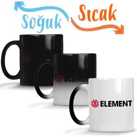 Baskı Dükkanı KB5907 Elemental Porselen Kupa Bardak