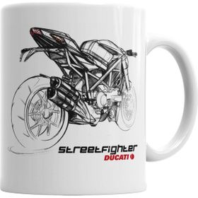 Baskı Dükkanı KB5922 Ducati Exclusiva Streetfighter Porselen Kupa Bardak