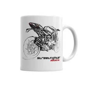 Baskı Dükkanı KB5922 Ducati Exclusiva Streetfighter Porselen Kupa Bardak
