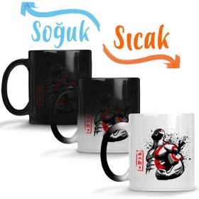 Baskı Dükkanı KB593 God Of War Silhouette Porselen Kupa Bardak