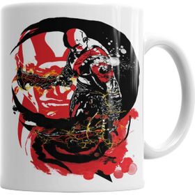 Baskı Dükkanı KB594 God Of War Kratos Porselen Kupa Bardak
