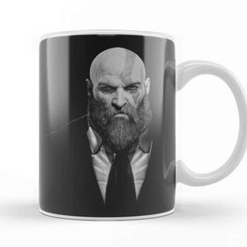 Baskı Dükkanı KB594 God Of War Kratos Porselen Kupa Bardak