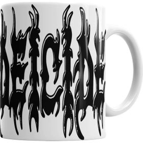 Baskı Dükkanı KB6000 Deicide Logo Porselen Kupa Bardak