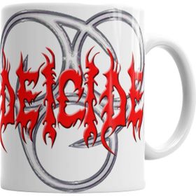 Baskı Dükkanı KB6000 Deicide Logo Porselen Kupa Bardak