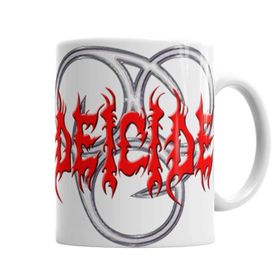 Baskı Dükkanı KB6000 Deicide Logo Porselen Kupa Bardak