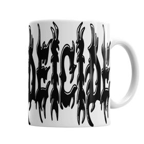Baskı Dükkanı KB6000 Deicide Logo Porselen Kupa Bardak