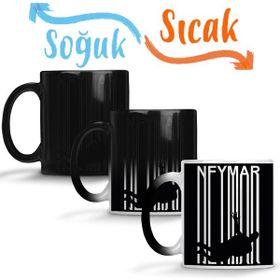 Baskı Dükkanı KB6001 Futebol Raiz Camisa Neymar Porselen Kupa Bardak