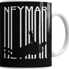 Baskı Dükkanı KB6001 Futebol Raiz Camisa Neymar Porselen Kupa Bardak