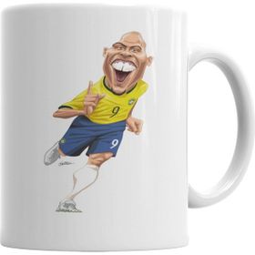 Baskı Dükkanı KB6002 Futebol Raiz Ronaldo Fenomeno Porselen Kupa Bardak