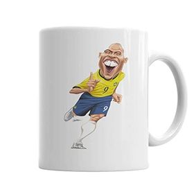 Baskı Dükkanı KB6002 Futebol Raiz Ronaldo Fenomeno Porselen Kupa Bardak