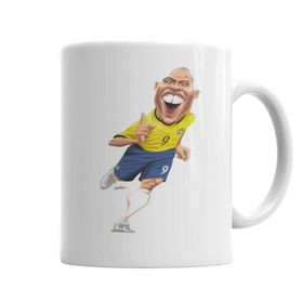 Baskı Dükkanı KB6002 Futebol Raiz Ronaldo Fenomeno Porselen Kupa Bardak