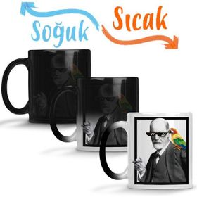 Baskı Dükkanı KB6013 Freud Mıto Porselen Kupa Bardak