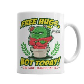 Baskı Dükkanı KB6015 Free Hugs Not Today Porselen Kupa Bardak