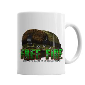 Baskı Dükkanı KB6018 Free Fire Capacete Porselen Kupa Bardak