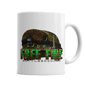 Baskı Dükkanı KB6018 Free Fire Capacete Porselen Kupa Bardak