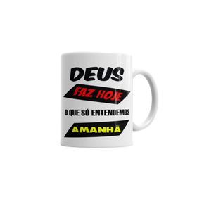 Baskı Dükkanı KB6021 Frases Deus Porselen Kupa Bardak