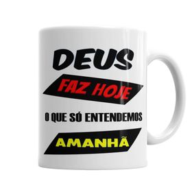 Baskı Dükkanı KB6021 Frases Deus Porselen Kupa Bardak