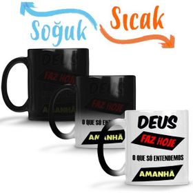 Baskı Dükkanı KB6021 Frases Deus Porselen Kupa Bardak