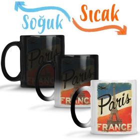 Baskı Dükkanı KB6026 Franca Paris Porselen Kupa Bardak