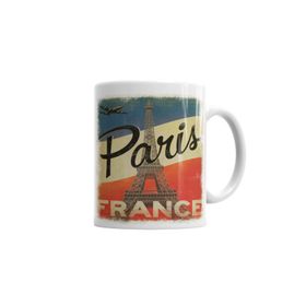 Baskı Dükkanı KB6026 Franca Paris Porselen Kupa Bardak