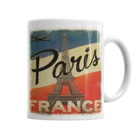 Baskı Dükkanı KB6026 Franca Paris Porselen Kupa Bardak