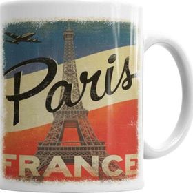 Baskı Dükkanı KB6026 Franca Paris Porselen Kupa Bardak