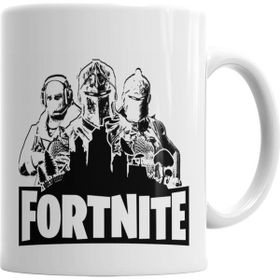 Baskı Dükkanı KB6036 Fortnite Preto E Branco Porselen Kupa Bardak