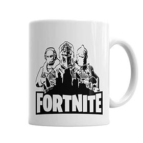 Baskı Dükkanı KB6036 Fortnite Preto E Branco Porselen Kupa Bardak