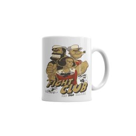 Baskı Dükkanı KB6056 Fight Club Retro Temel Reis Porselen Kupa Bardak
