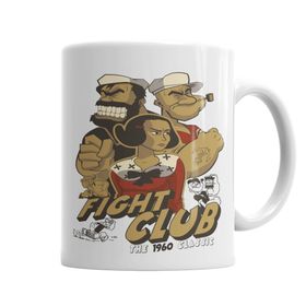 Baskı Dükkanı KB6056 Fight Club Retro Temel Reis Porselen Kupa Bardak