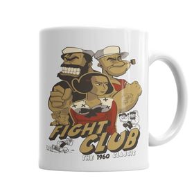 Baskı Dükkanı KB6056 Fight Club Retro Temel Reis Porselen Kupa Bardak