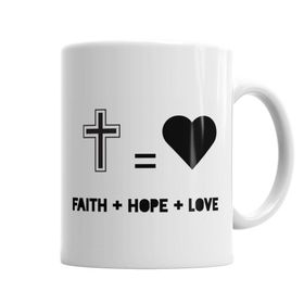 Baskı Dükkanı KB6058 Fhope Love Porselen Kupa Bardak