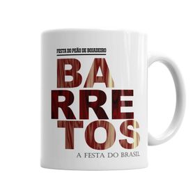 Baskı Dükkanı KB6059 Festa De Peao Barretos Porselen Kupa Bardak