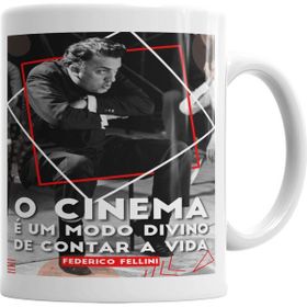 Baskı Dükkanı KB6063 Federico Fellini Porselen Kupa Bardak