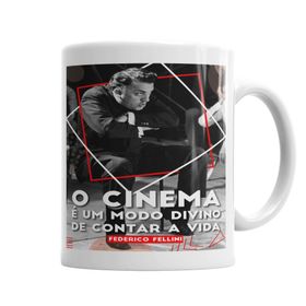 Baskı Dükkanı KB6063 Federico Fellini Porselen Kupa Bardak