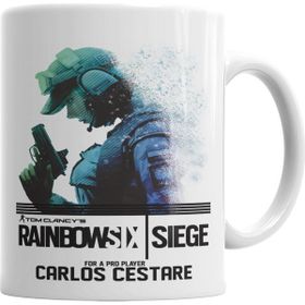 Baskı Dükkanı KB6078 Exclusive Carlos Cestare Raınbowsıx Sıege Porselen Kupa Bardak