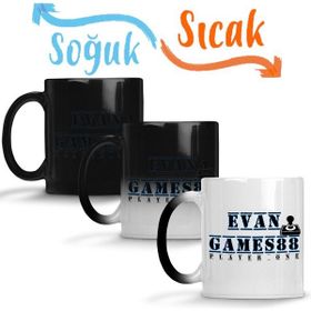 Baskı Dükkanı KB6080 Evan Games 88 Player One Porselen Kupa Bardak