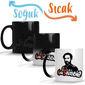Baskı Dükkanı KB6119 Haile Selassie Porselen Kupa Bardak