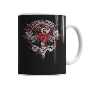 Baskı Dükkanı KB6120 Gunsn Roses Porselen Kupa Bardak