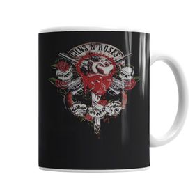 Baskı Dükkanı KB6120 Gunsn Roses Porselen Kupa Bardak