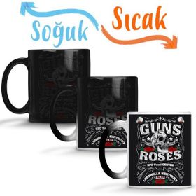 Baskı Dükkanı KB6120 Gunsn Roses Porselen Kupa Bardak