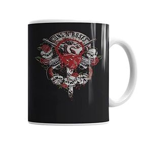 Baskı Dükkanı KB6120 Gunsn Roses Porselen Kupa Bardak