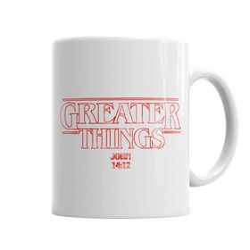 Baskı Dükkanı KB6138 Greater Things Porselen Kupa Bardak
