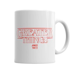 Baskı Dükkanı KB6138 Greater Things Porselen Kupa Bardak