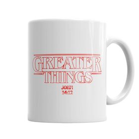 Baskı Dükkanı KB6138 Greater Things Porselen Kupa Bardak