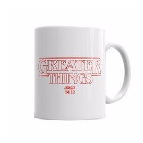 Baskı Dükkanı KB6138 Greater Things Porselen Kupa Bardak