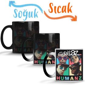 Baskı Dükkanı KB6143 Gorillaz Girls Just Wanna Have Fun Porselen Kupa Bardak