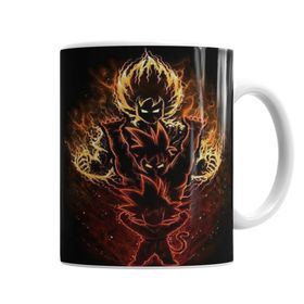 Baskı Dükkanı KB6149 Goku Kaioken Evolution Porselen Kupa Bardak