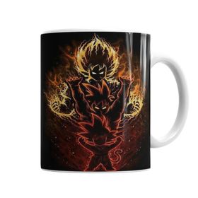 Baskı Dükkanı KB6149 Goku Kaioken Evolution Porselen Kupa Bardak