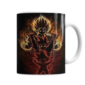 Baskı Dükkanı KB6149 Goku Kaioken Evolution Porselen Kupa Bardak